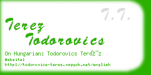 terez todorovics business card